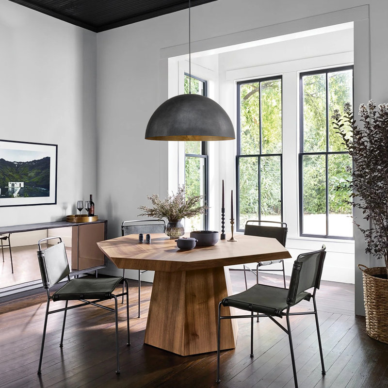 Mercer41 Industrial Oversized Large Metal Dome Pendant & Reviews